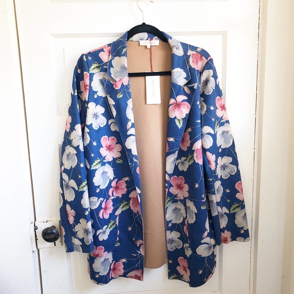 NWT Anthropologie: Solitaire Floral Suede Jacket